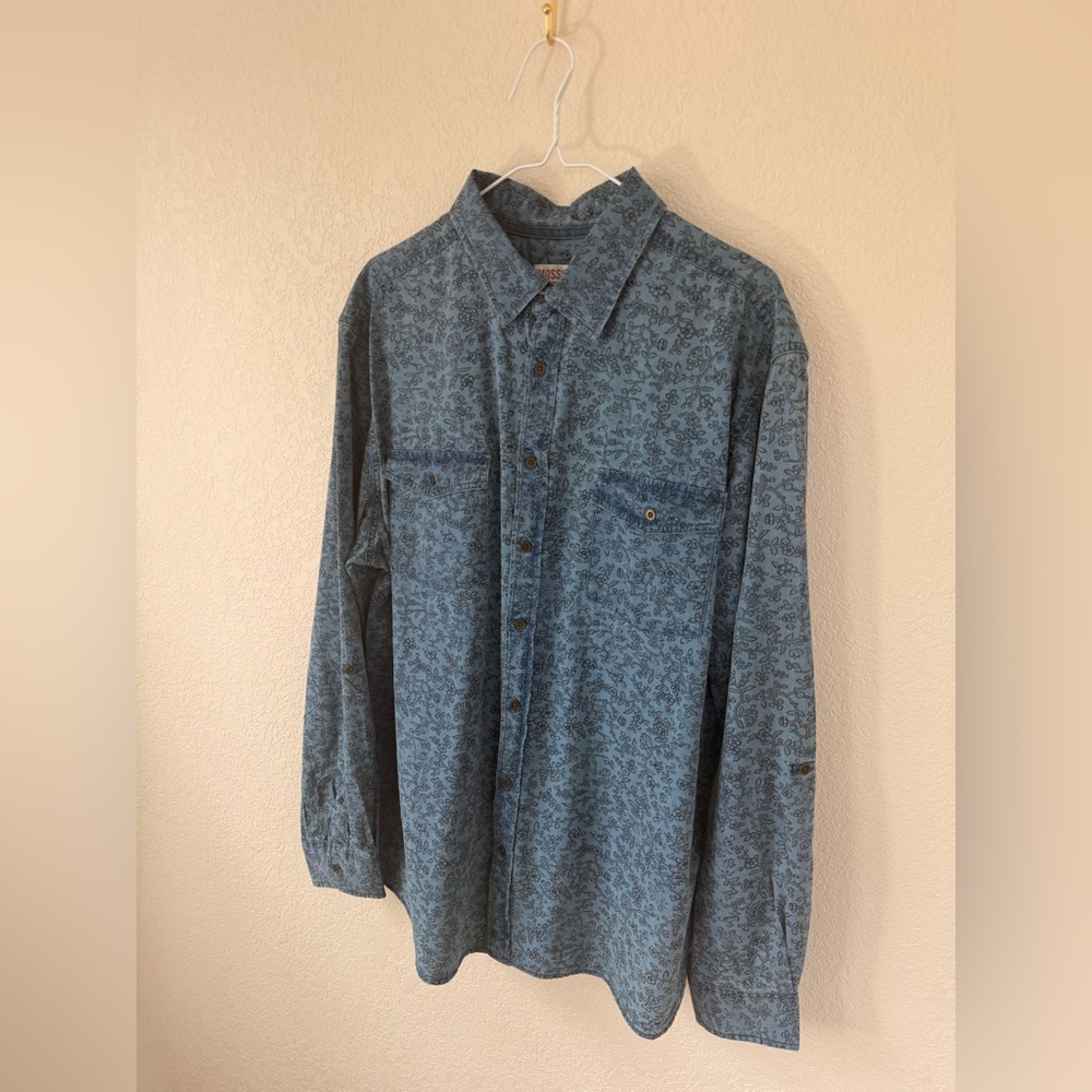 Mossimo Pattern Jean Button Down - image 2